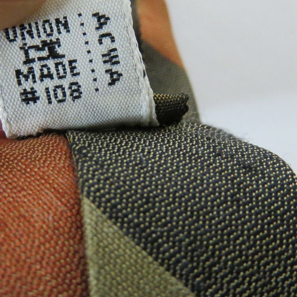 American Vintage All Silk Union Made Diagonal Stripe Men's Tie