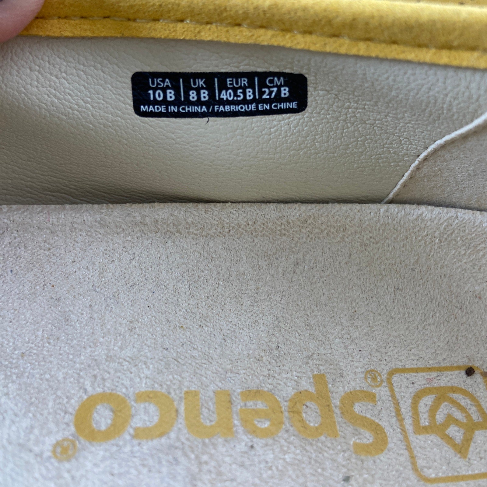 Spenco Yellow Flex Align Flat Loafers - Women's Size 10B