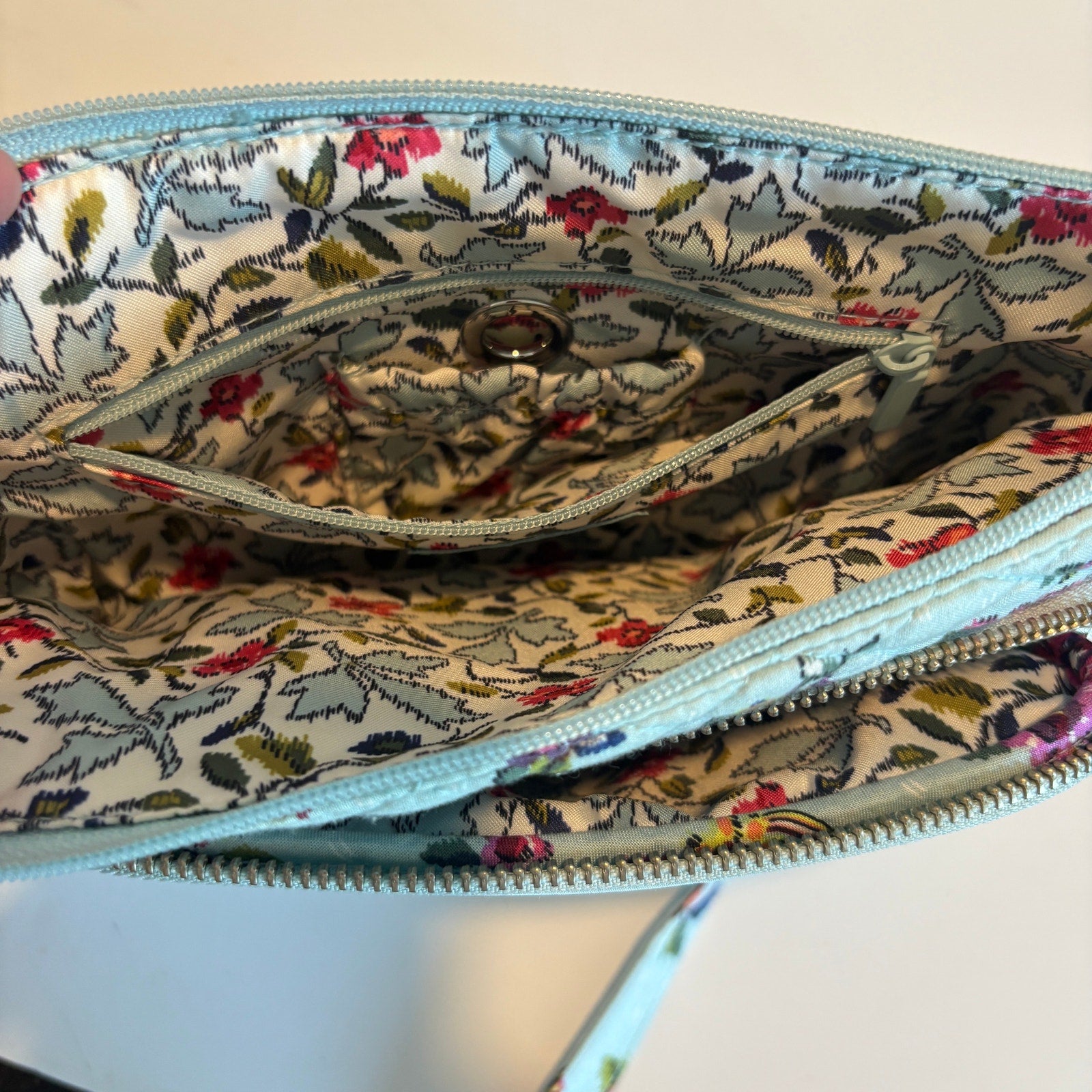 Vera Bradley Water Bouquet Little Hipster Crossbody Purse