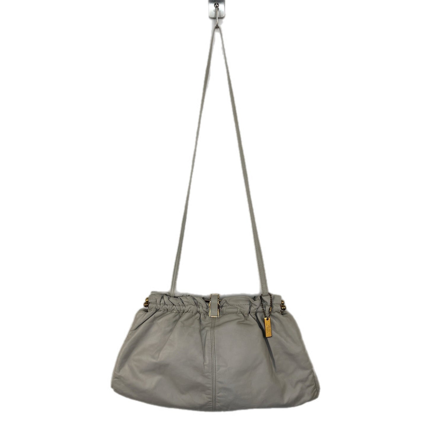 Vintage Letisse Gray Shoulder Strap Pouch Purse