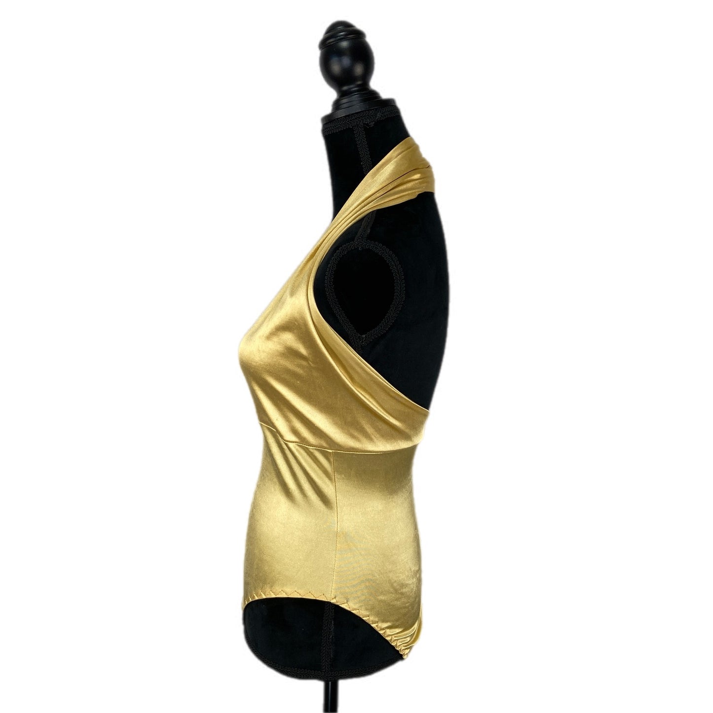 American Vintage Gold Halter Body Suit - Women's Size M