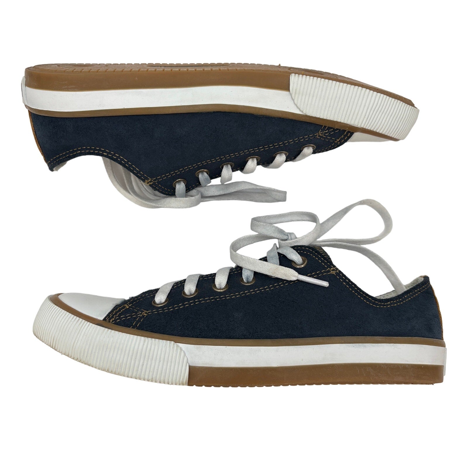 Harley-Davidson Burleigh Blue Suede Sneakers - Women's Size 8.5