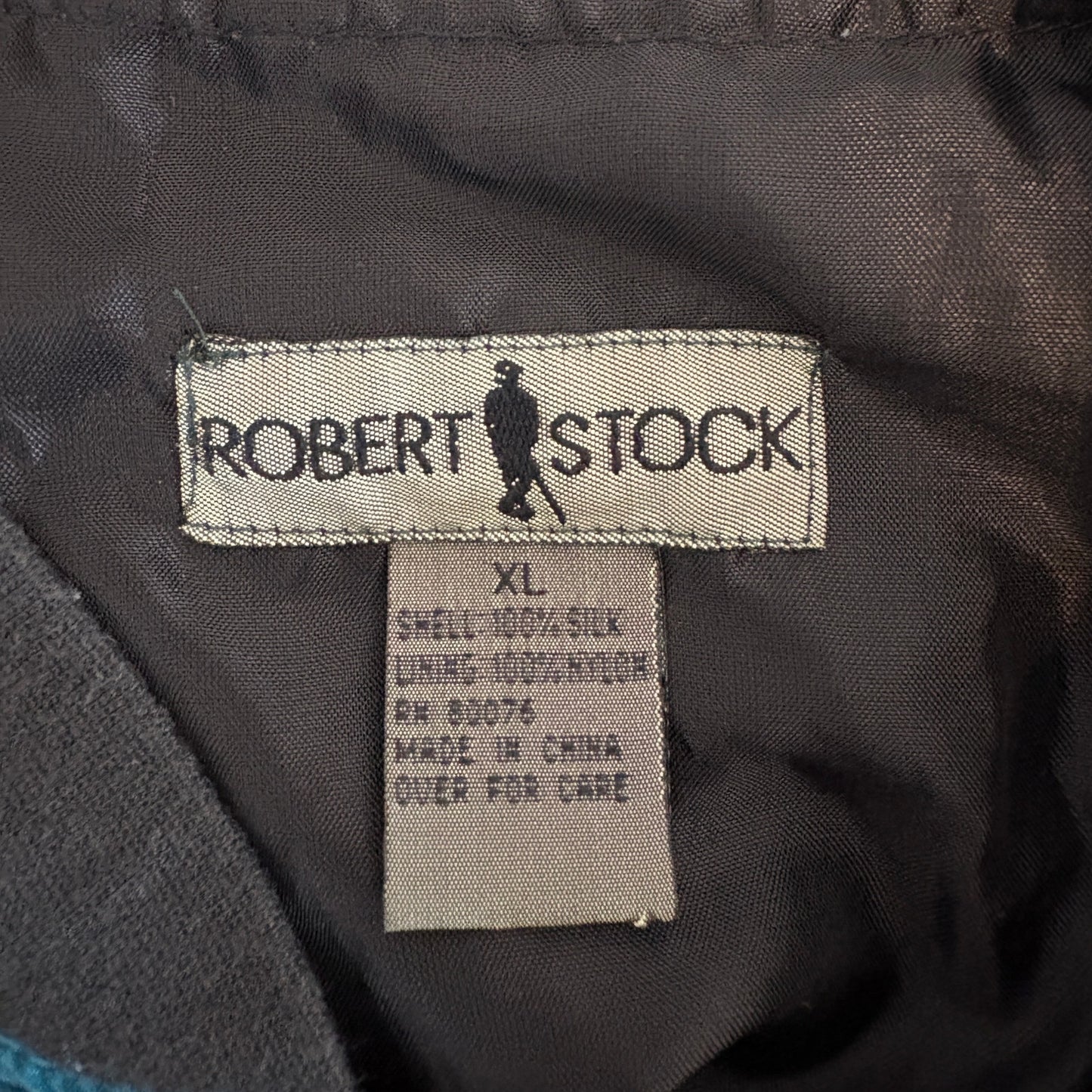 Y2K Silk Color Block Windbreaker Jacket - Men's Size XL