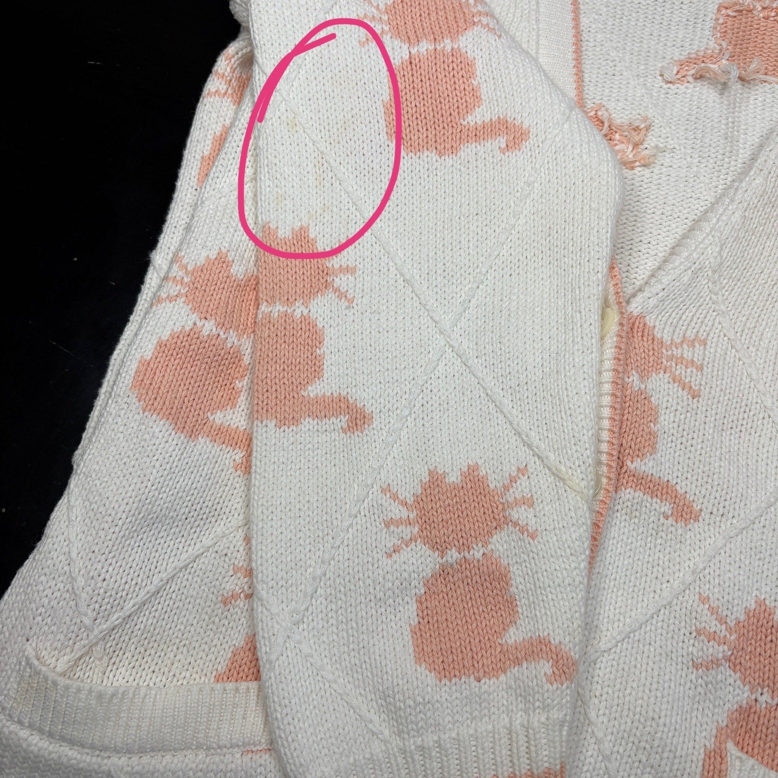 Pink Cat Cardigan - Women's Size L