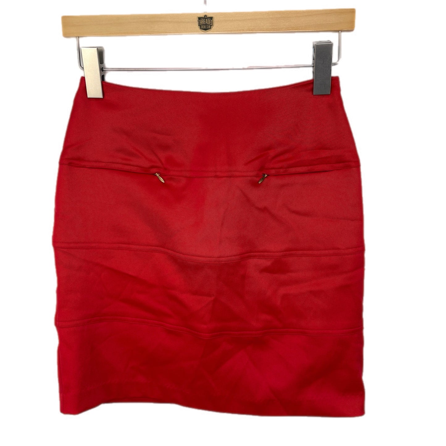 Y2K Corpcore Red Sleeveless Vest Skirt Suit - Women's Size 4