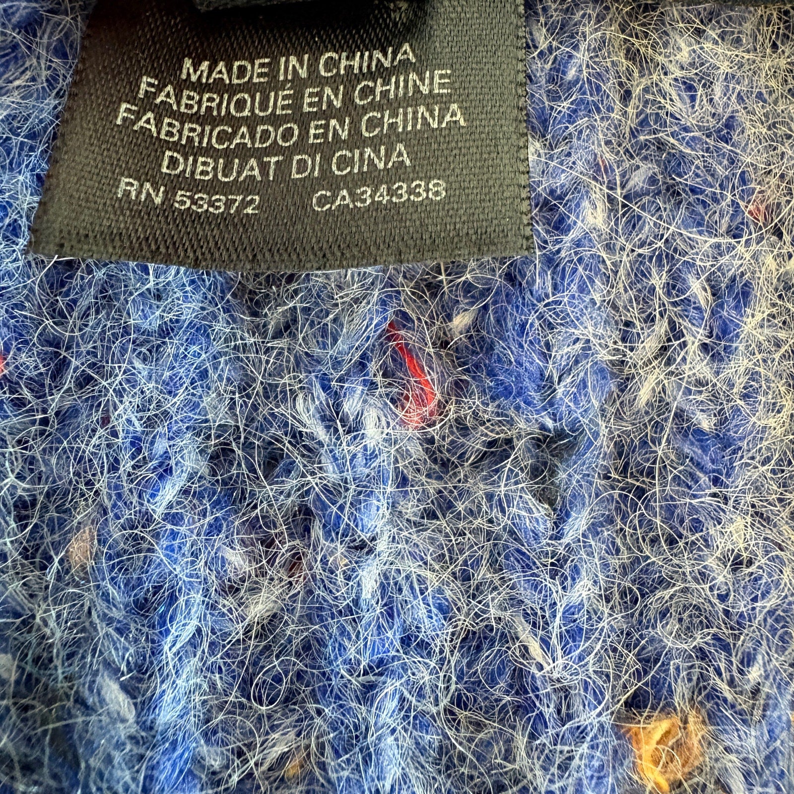 French Connection Natalya Blue Wool Alpaca Blend Cardigan - Women's Size L