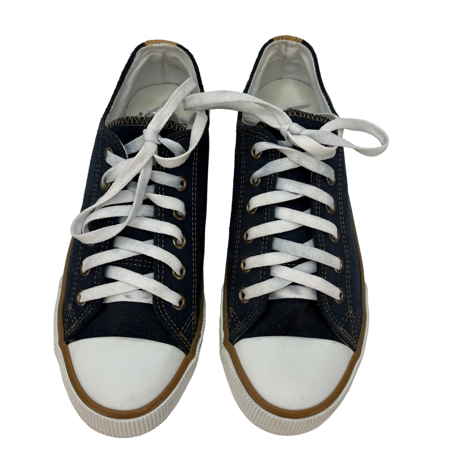 Harley-Davidson Burleigh Blue Suede Sneakers - Women's Size 8.5