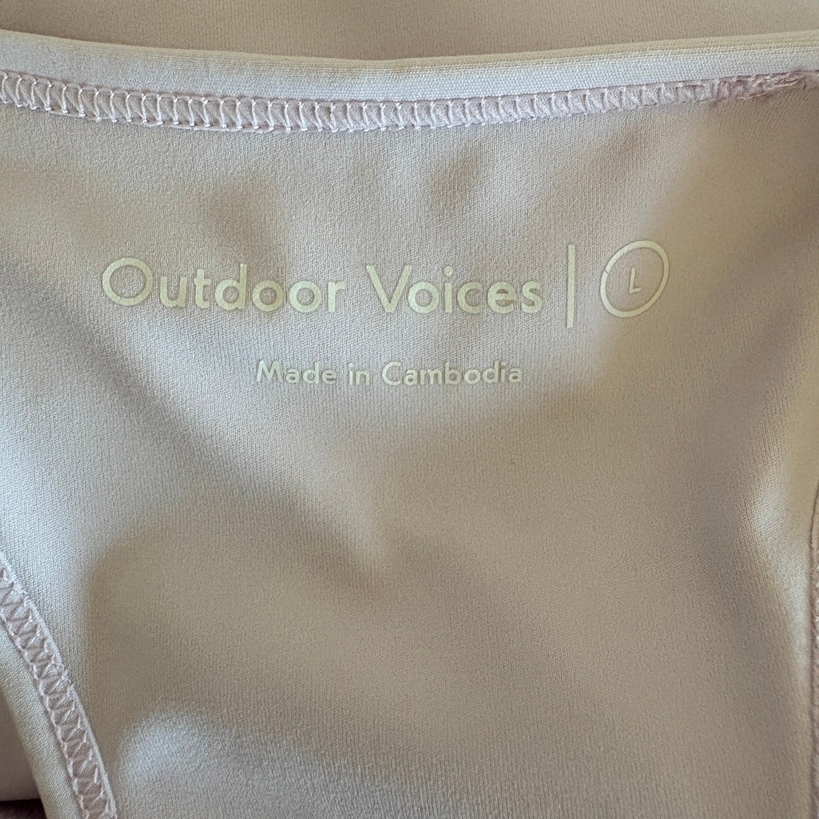 Outdoor Voices Doubles Dress Pale Pink- Women's Size L