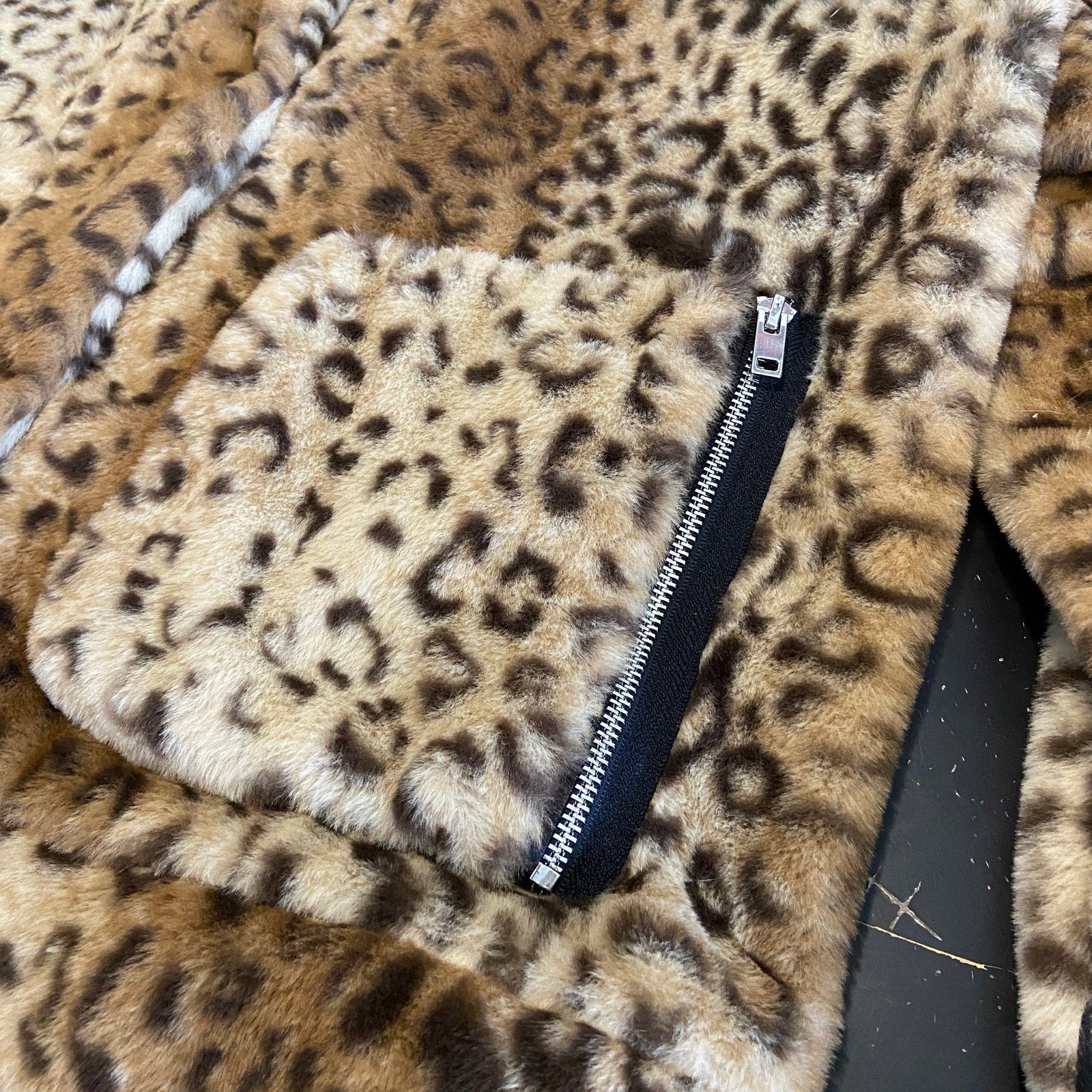 Urban Republic Jaguar Print Faux Fur Jacket NWT - Women's Size XL