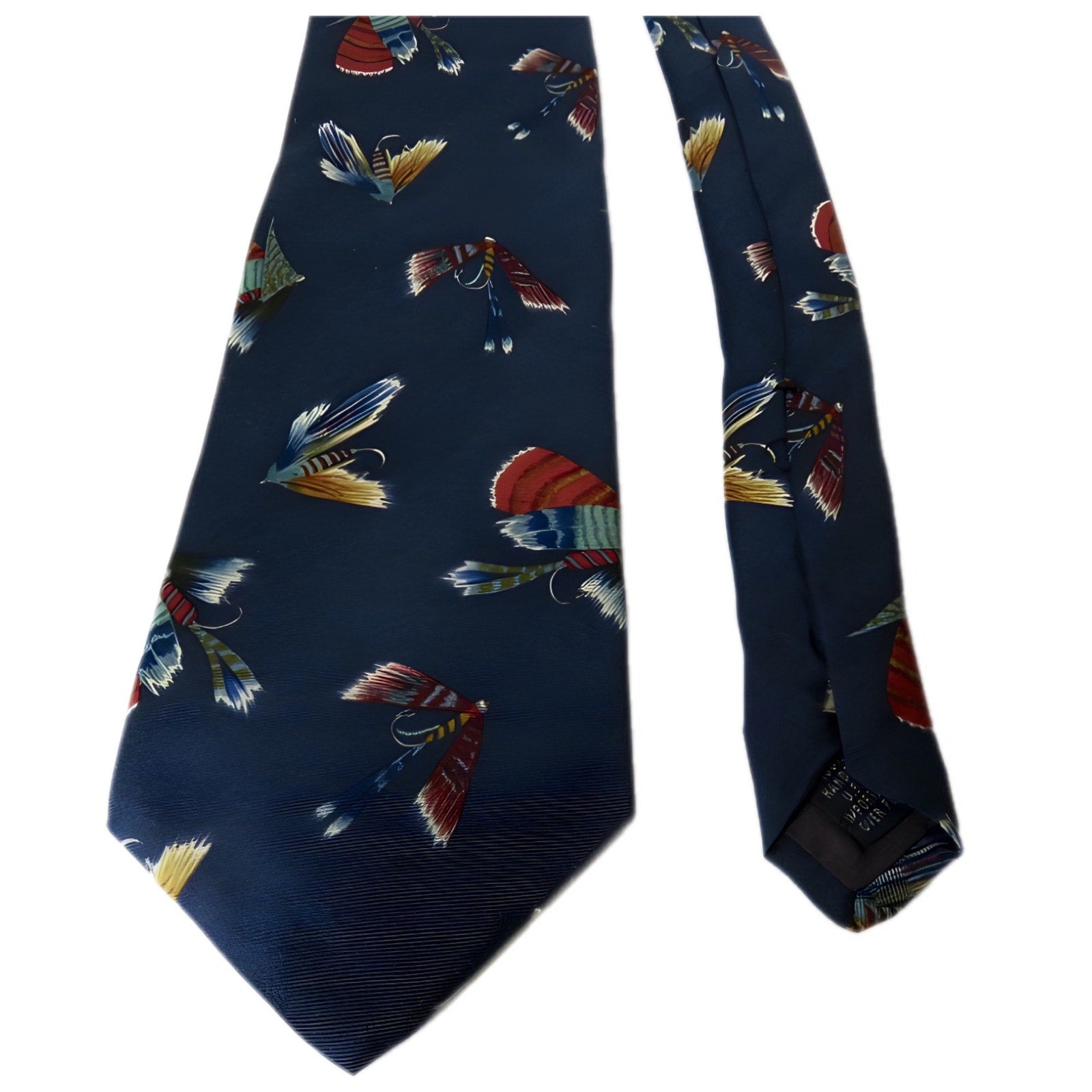 Lands' End Fishing Lures Handsewn Silk Men's Tie