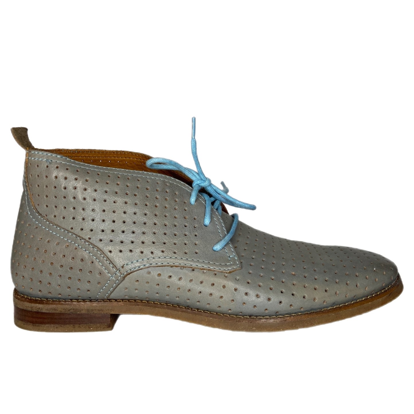 Cole Haan Air Charles Ashley Blue Perforated Boots - Men's Size 9