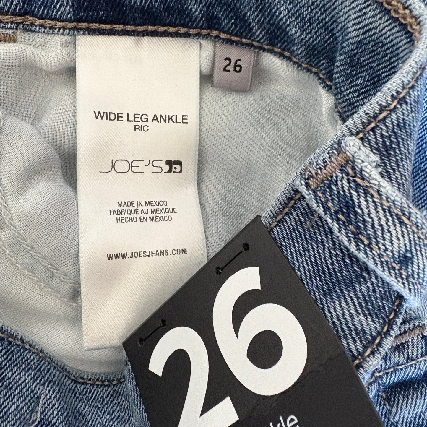 Joe's Panama Cuffed High Waist Wide Leg Ankle Jeans NWT - Women's Size 26