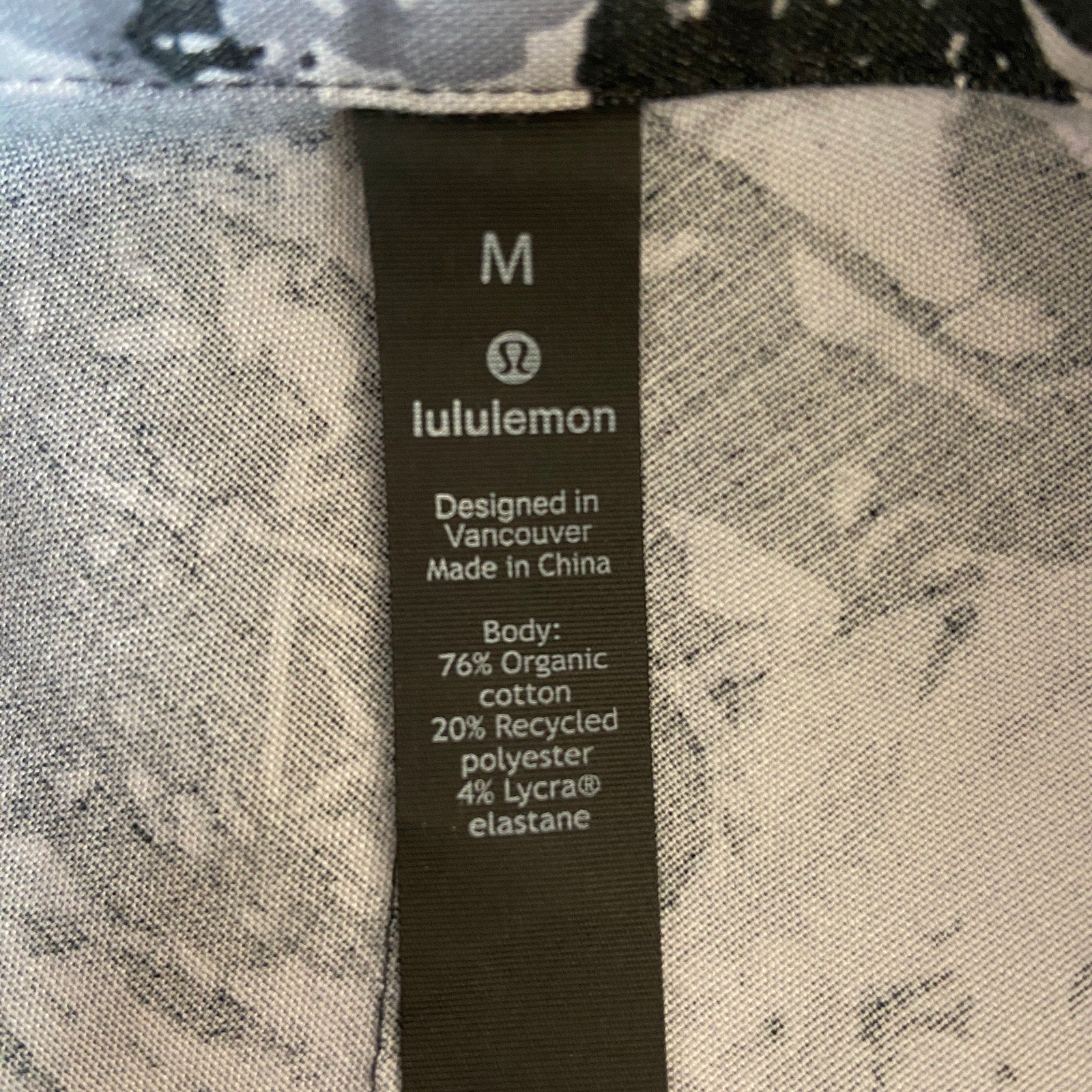 Lululemon All Town Button Down Canopy Ice Grey Black Shirt- Men's Size M