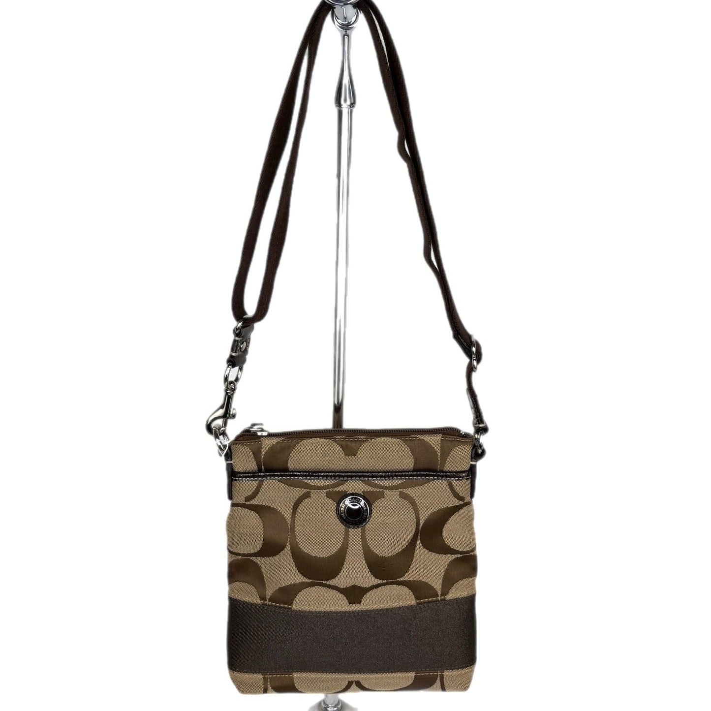 Coach Signature Brown Crossbody Bag