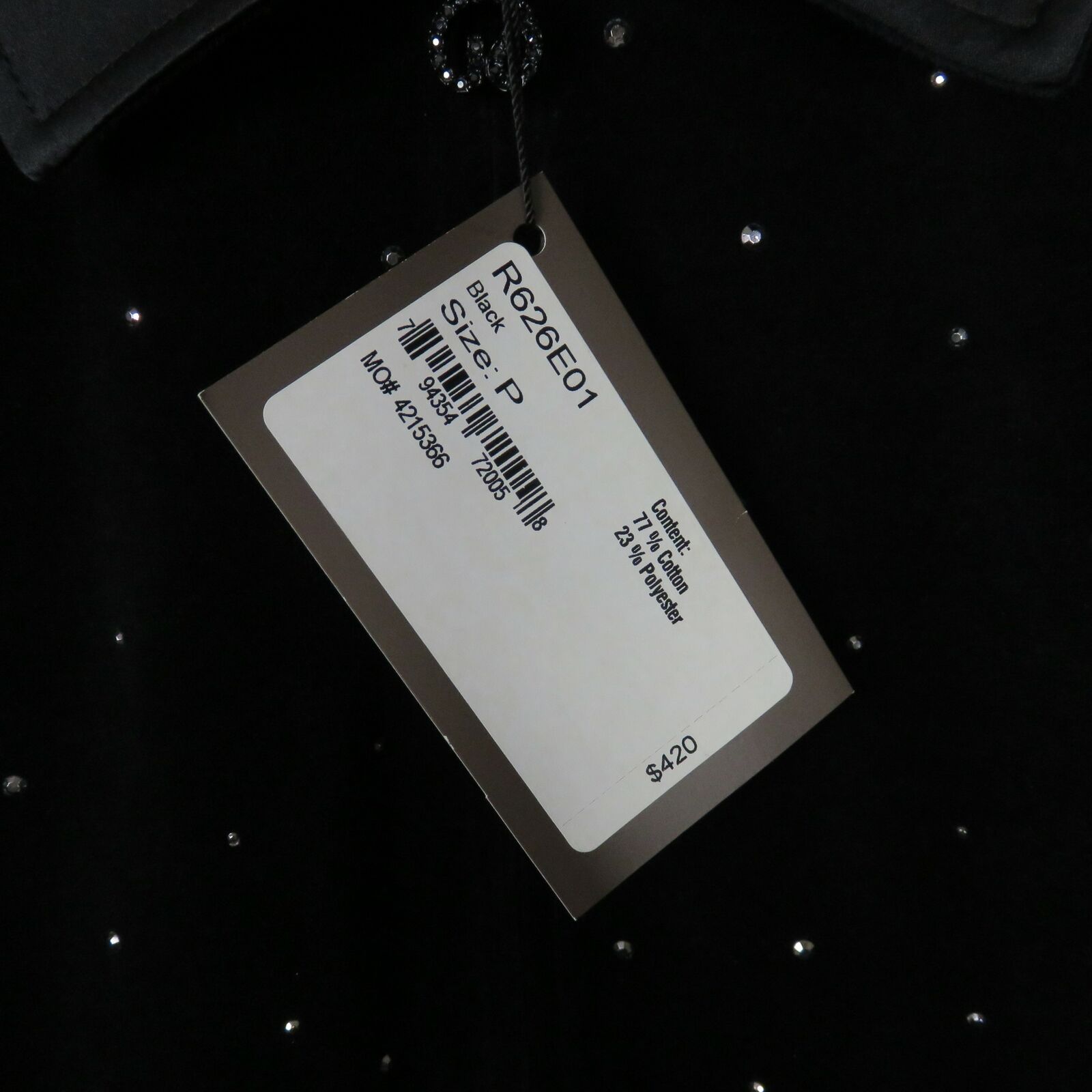 St. John Sport Rhinestone Zip Up Velvet Jacket NWT - Women's L Petite