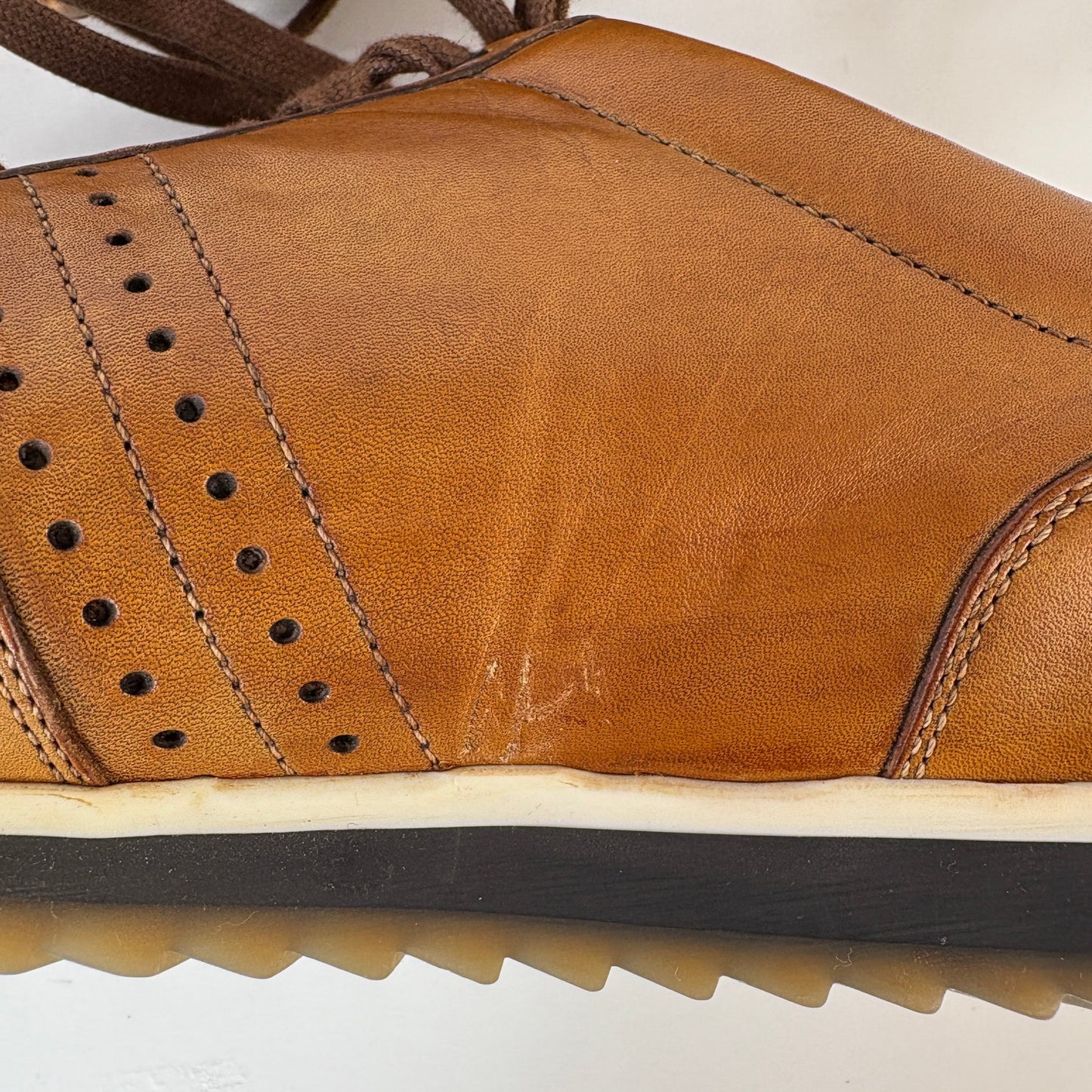 Magnanni Marlow Cognac Leather Sneaker - Men's Size 9.5 M