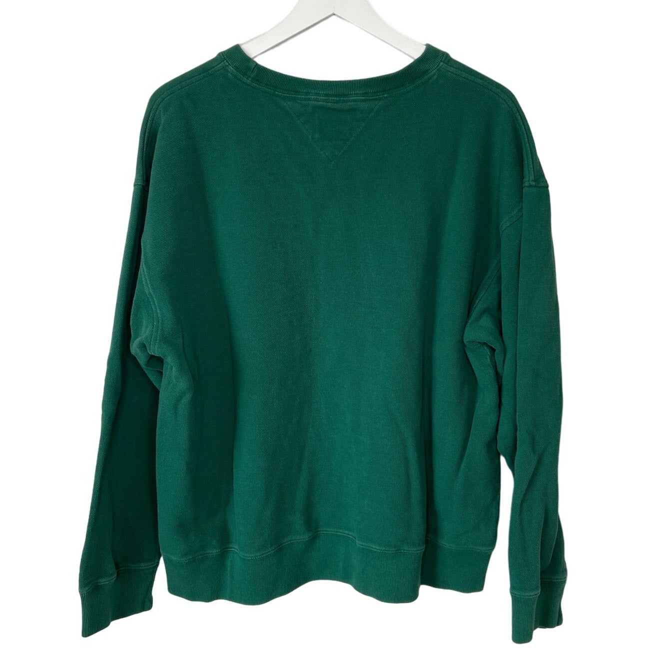 Tommy Hilfiger Green Cotton Crewneck Shirt - Men's Size XL