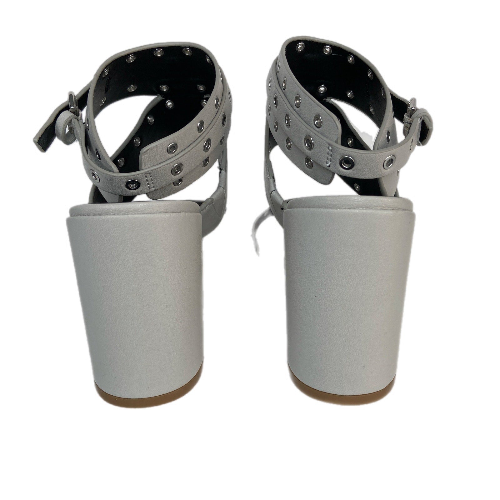 Rebecca Minkoff Carter Grommet Ankle Strap Chunky Heel Sandals - Women's 10.5