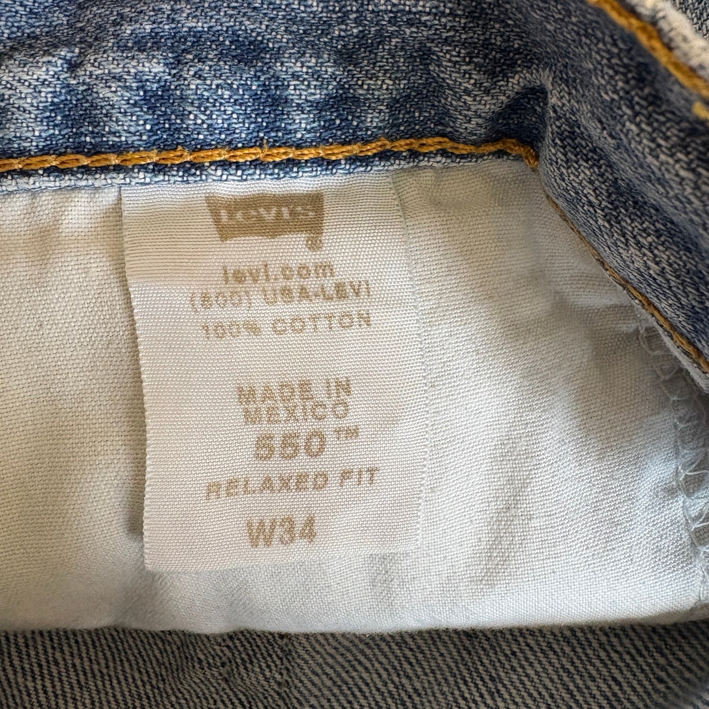Levi's 550 Relaxed Fit Jean Shorts - Men's Size 34