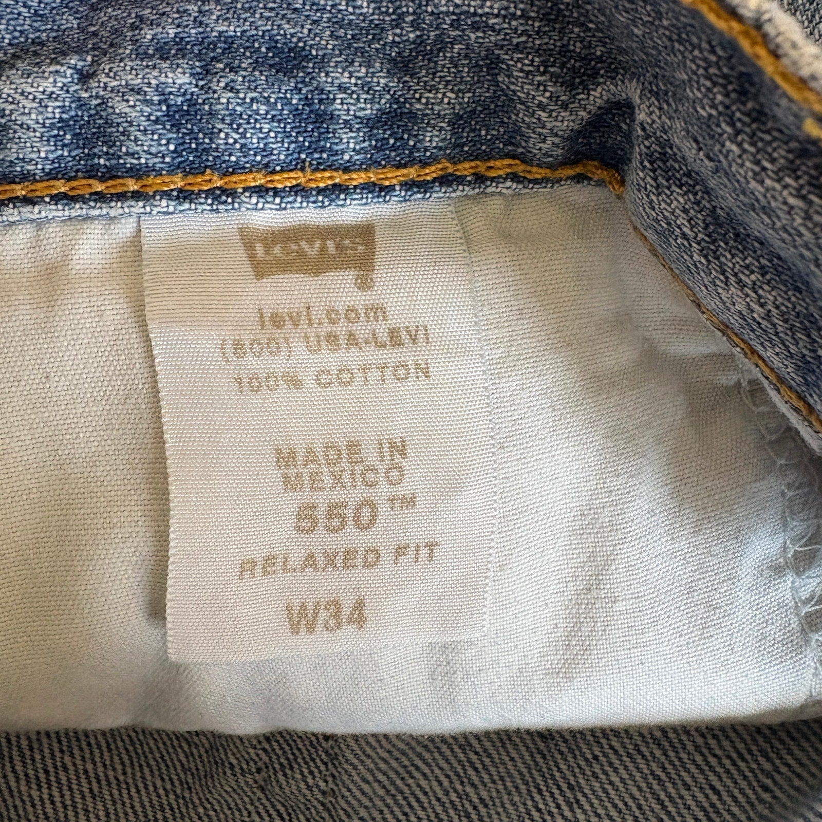 Levi's 550 Relaxed Fit Jean Shorts - Men's Size 34