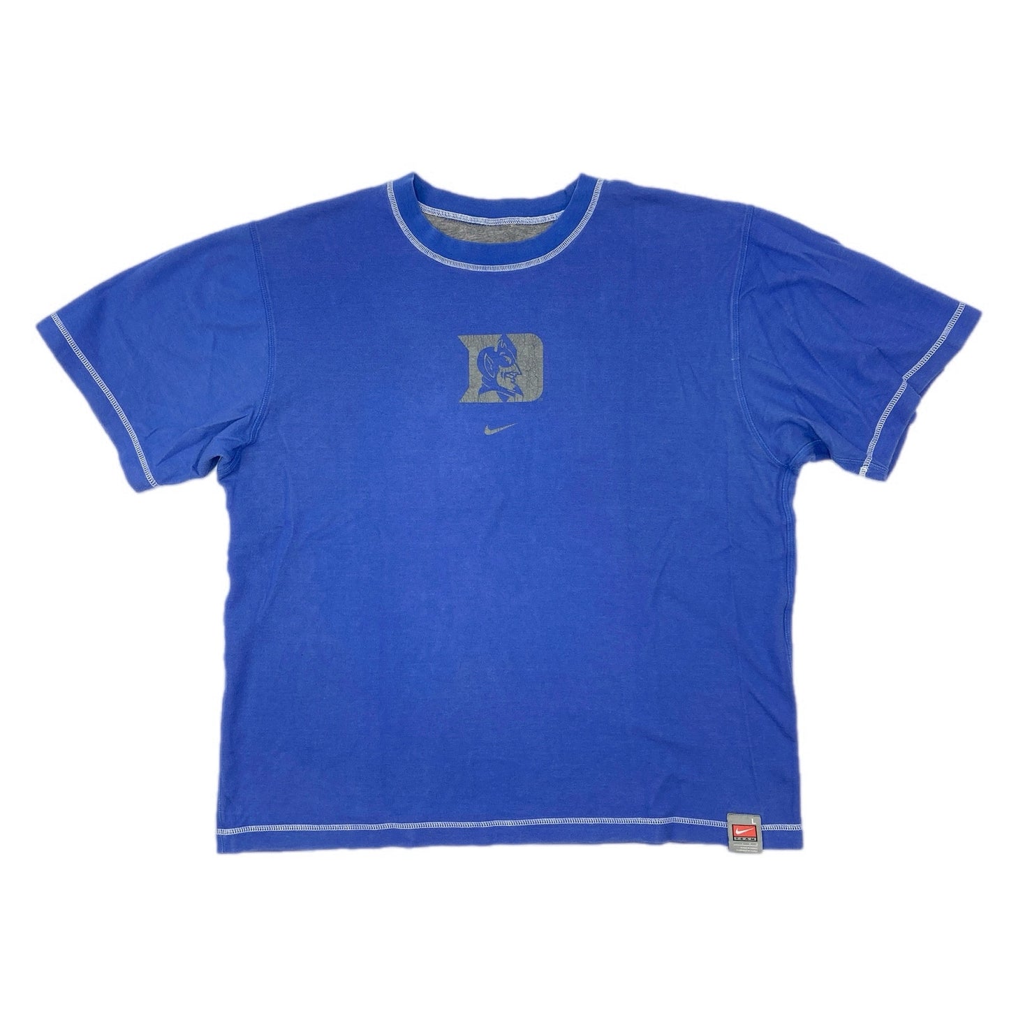 Vintage Nike Team Duke Blue Devils Reversible Short Sleeve T Shirt - Men's L