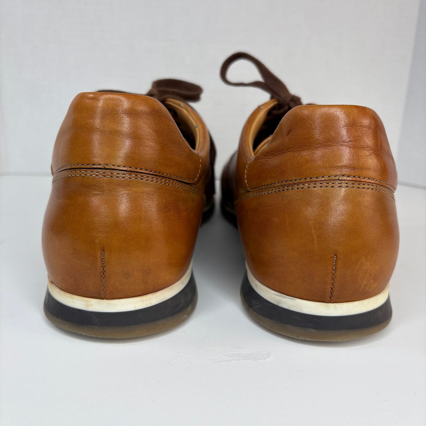 Magnanni Marlow Cognac Leather Sneaker - Men's Size 9.5 M