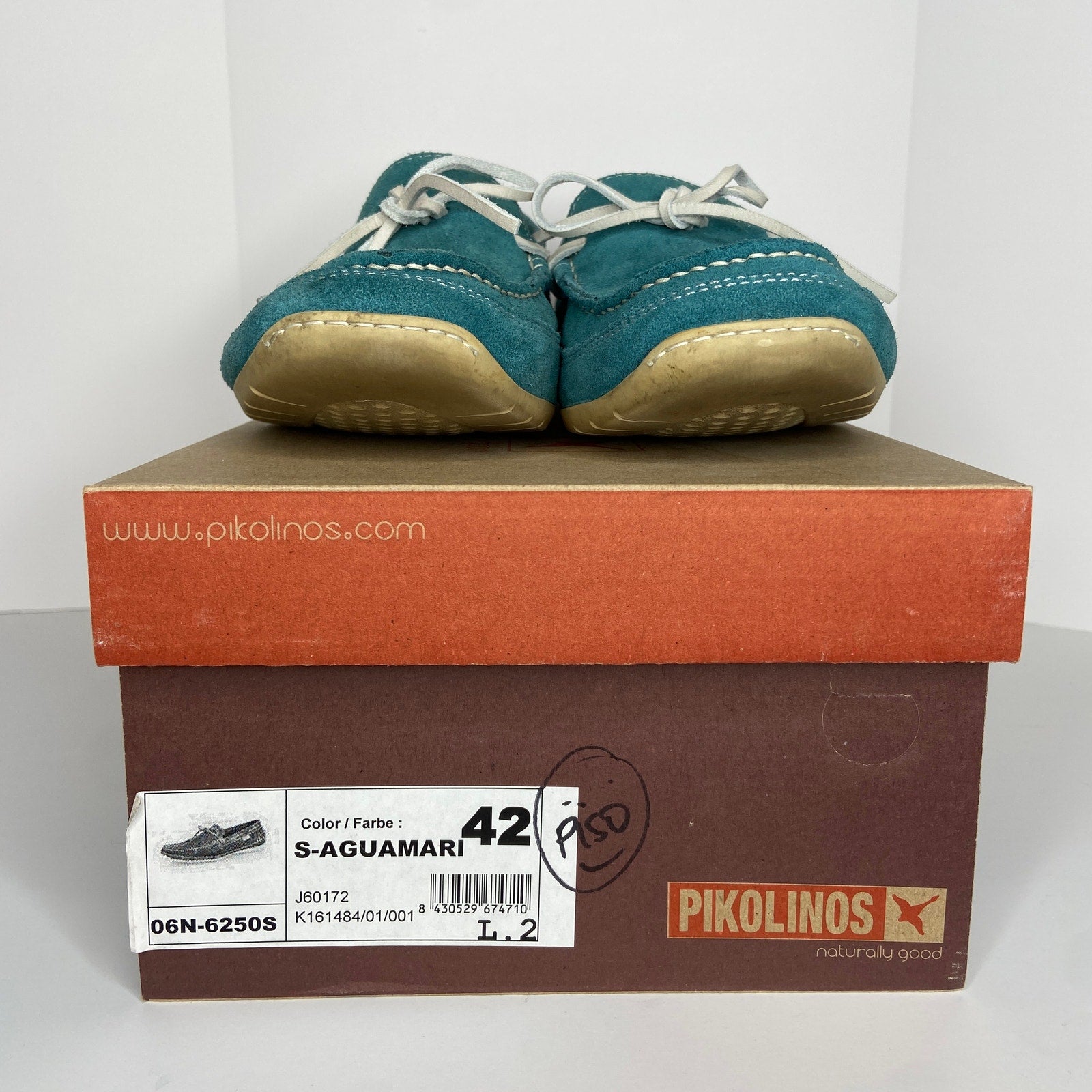 Pikolinos Aquamarine Montecarlo Leather Loafers 06N-6250S - Men's Size 8.5-9