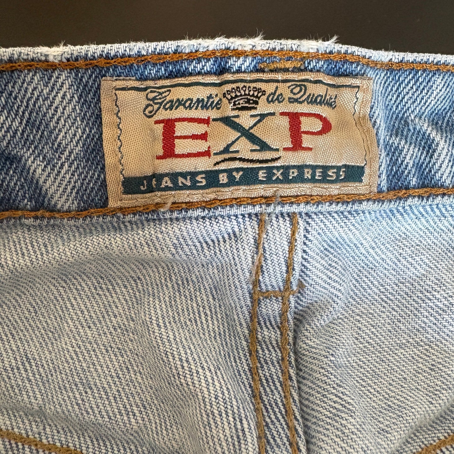 Vintage Express Cuffed High Waist Jean Shorts - Women's Size 7/8