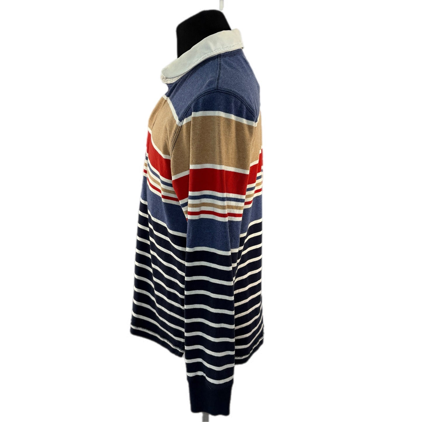 Lands' End Striped Rugby Shirt - Men's Size 38-40