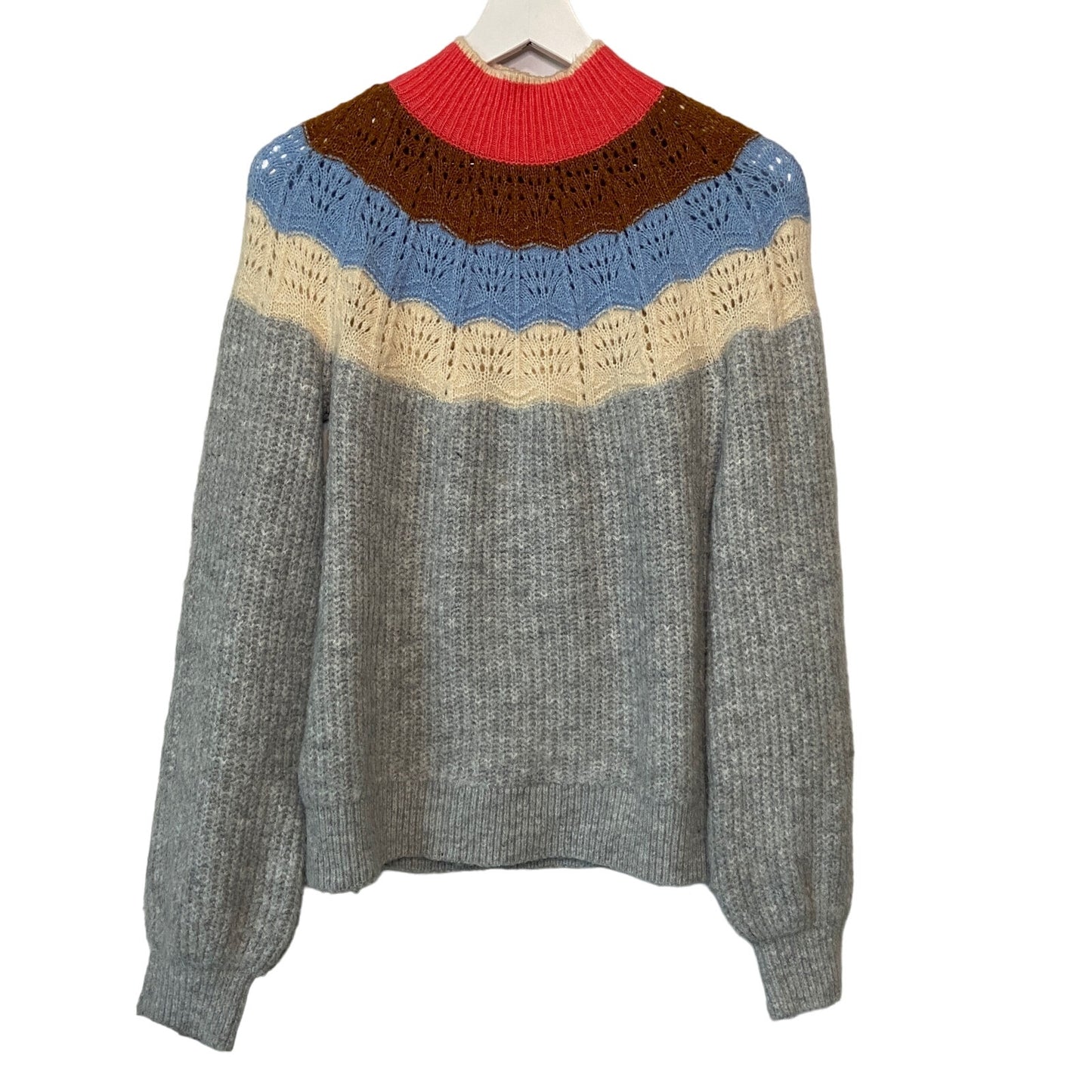Maurices Oversized Mock Neck Balloon Sleeve Sweater - Women's Size XS