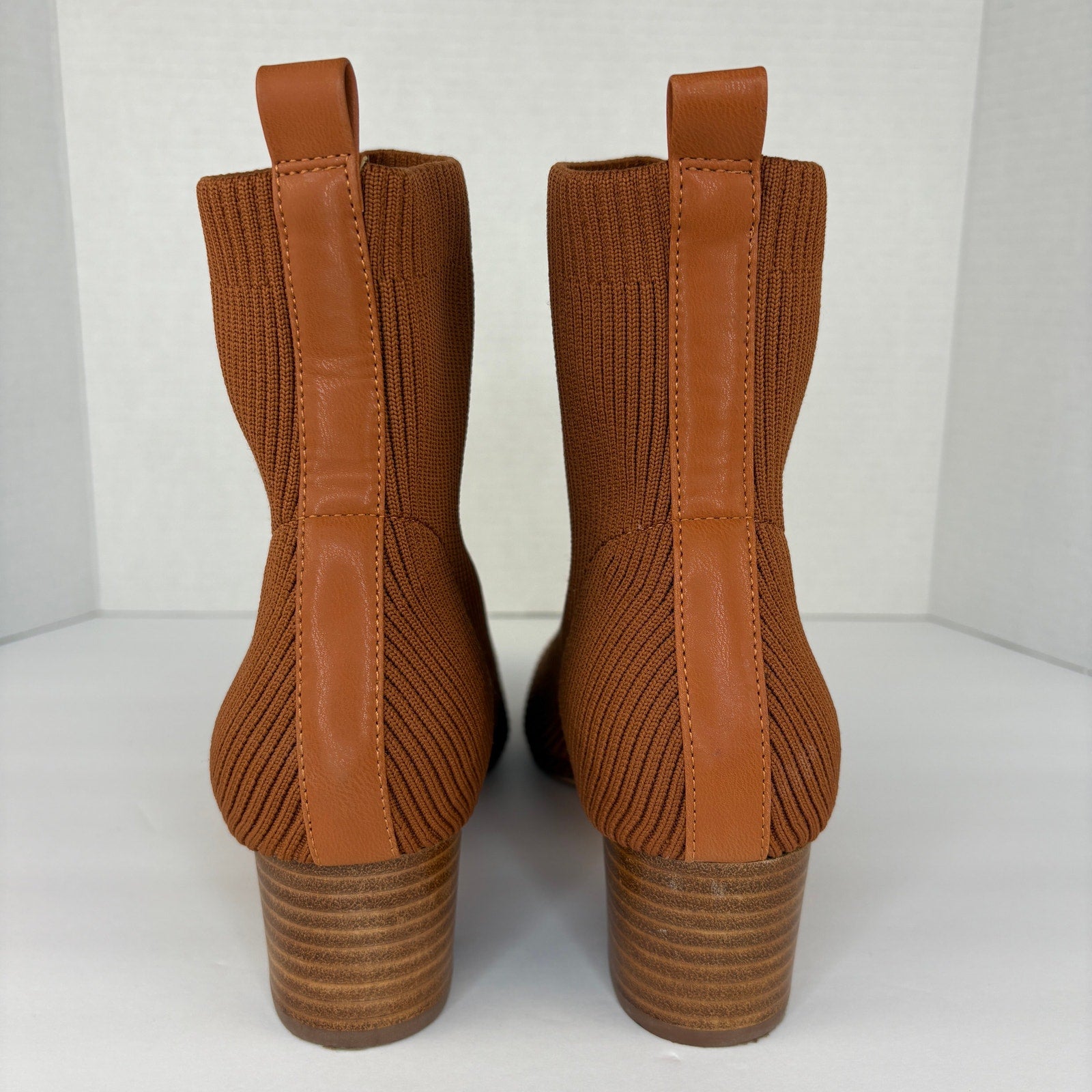 Joie Neely Knit Ankle Boot in Chestnut - Women's Size 10