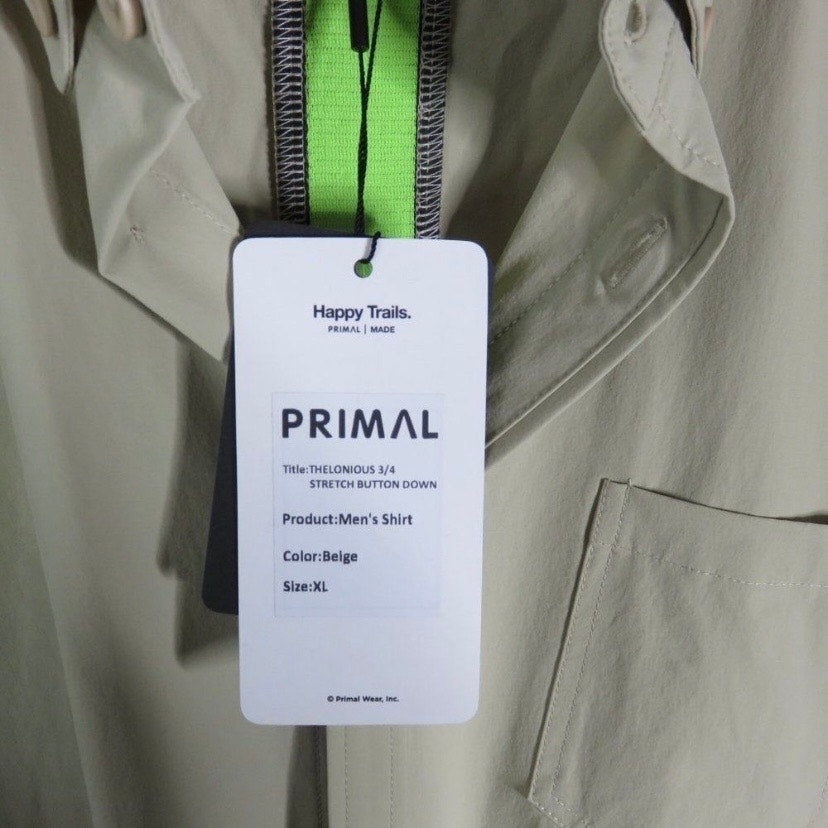 Primal Wear Thelonious 3/4 Sleeve Stretch Button Down Shirt - Men's XL