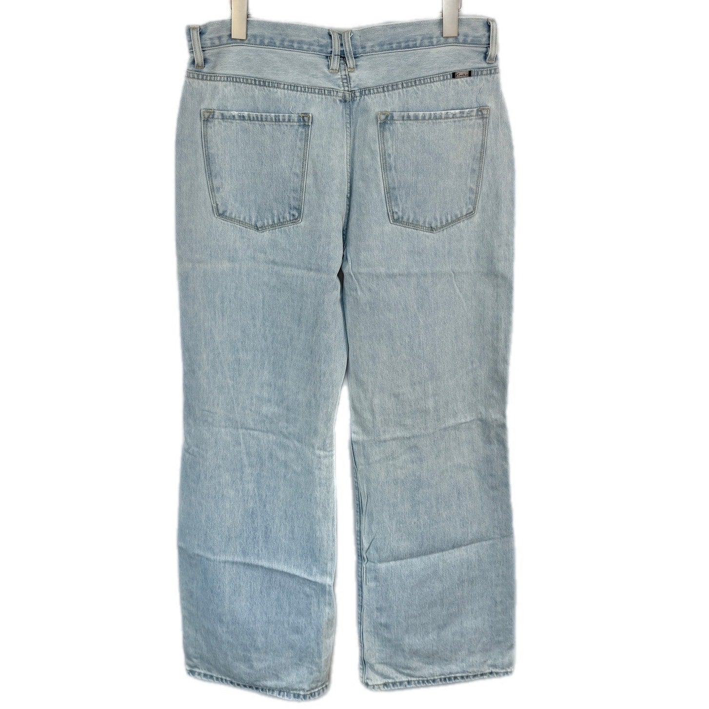 Kancan Wide Leg Faded Distressed High Waist Jeans - Women's Size 15