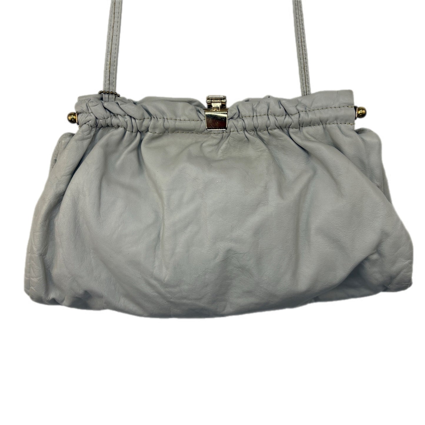 Vintage Letisse Gray Shoulder Strap Pouch Purse
