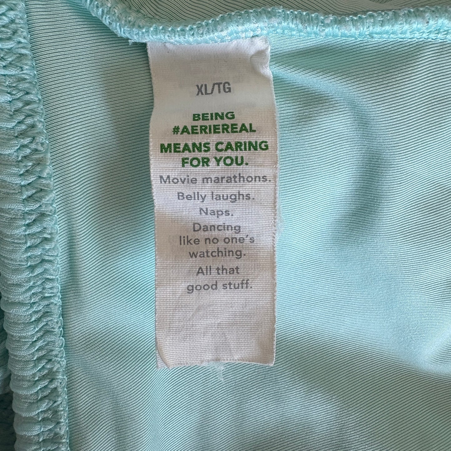 Aerie Mint Green 1 Piece Bathing Suit - Women's Size XL