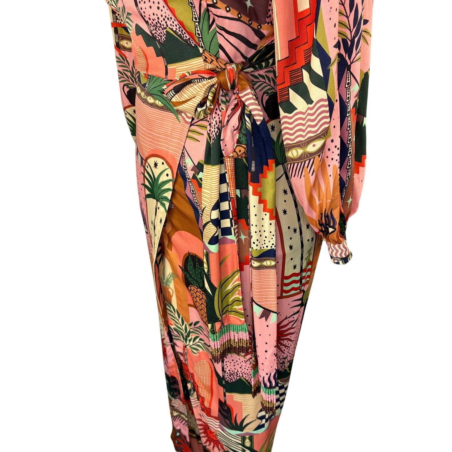 Farm Rio Mystic City Wrap Split Leg Jumpsuit - Women's Size XS