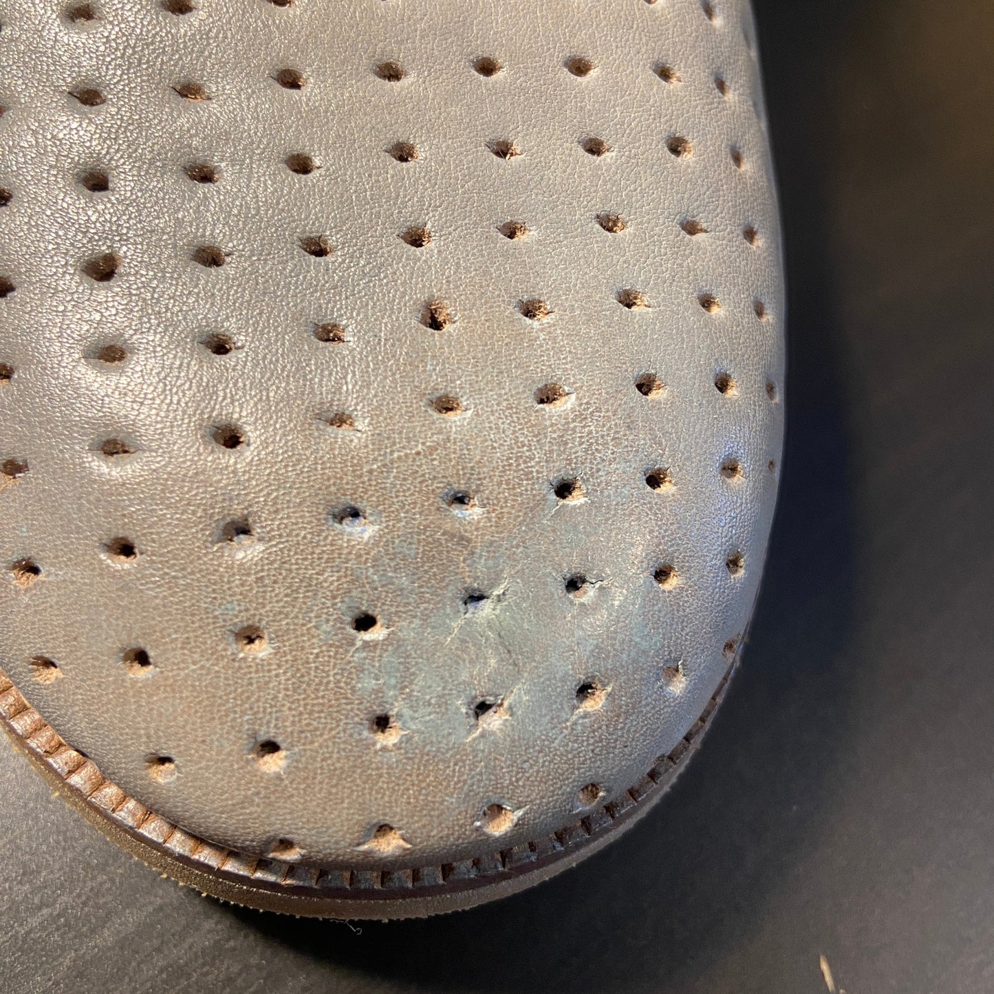 Cole Haan Air Charles Ashley Blue Perforated Boots - Men's Size 9