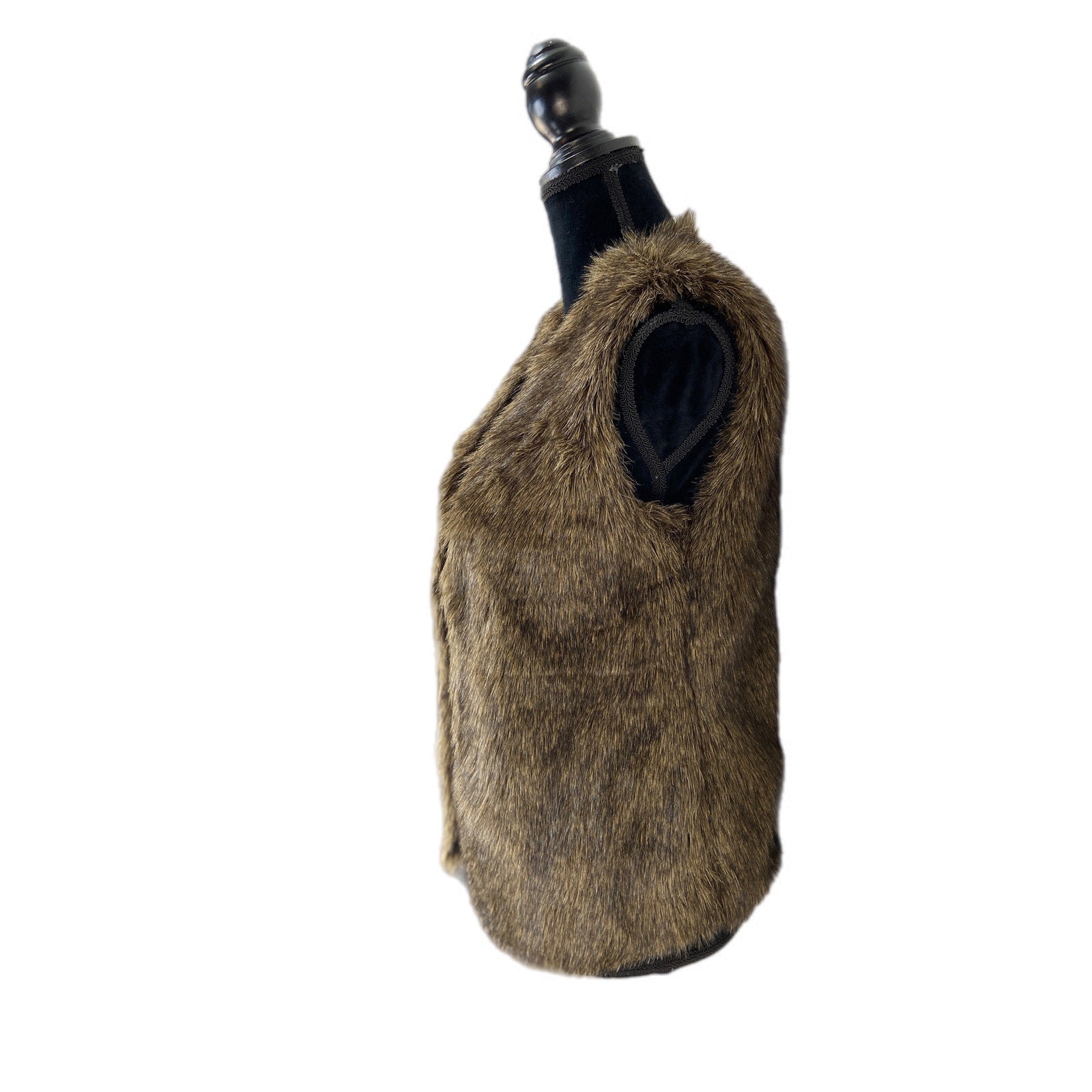 Jack by BB Dakota Faux Fur Mob Wife Chic Vest - Women's Size Small