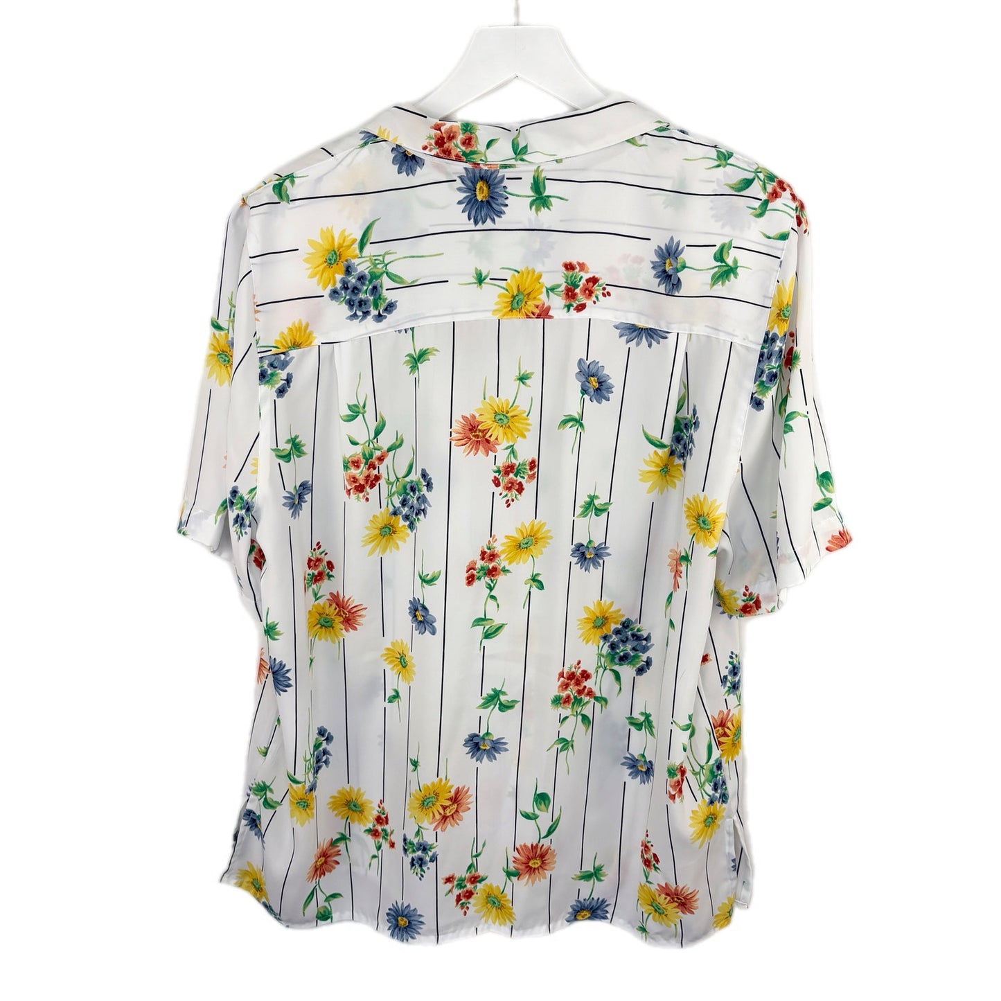 Vintage Floral Button Up Granny Shirt - Women's Size 16