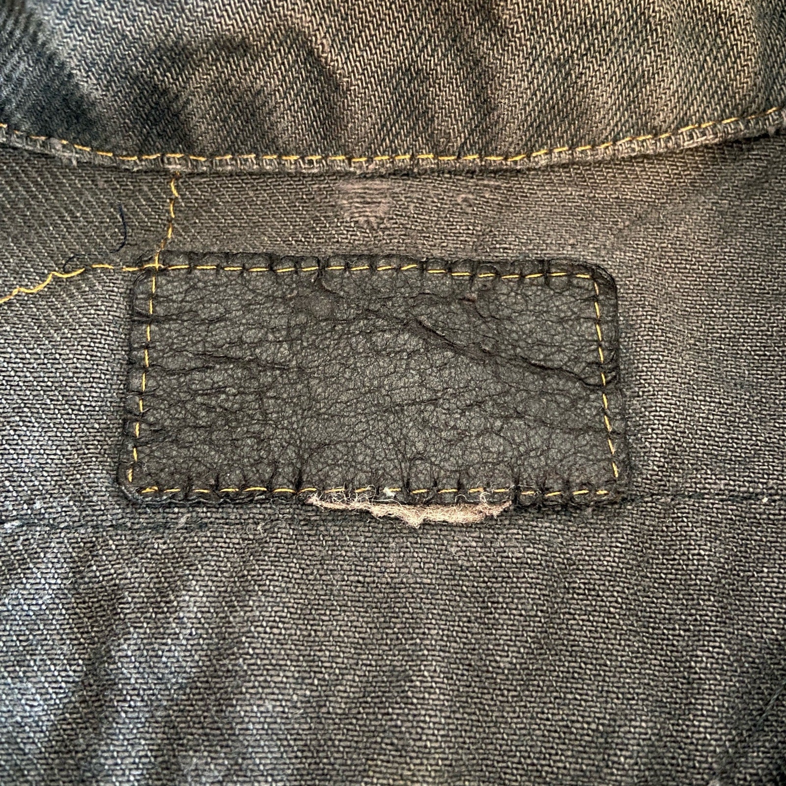 Levi's Distressed Dark Denim Pretenders Patch Jean Jacket - Women's Size Large