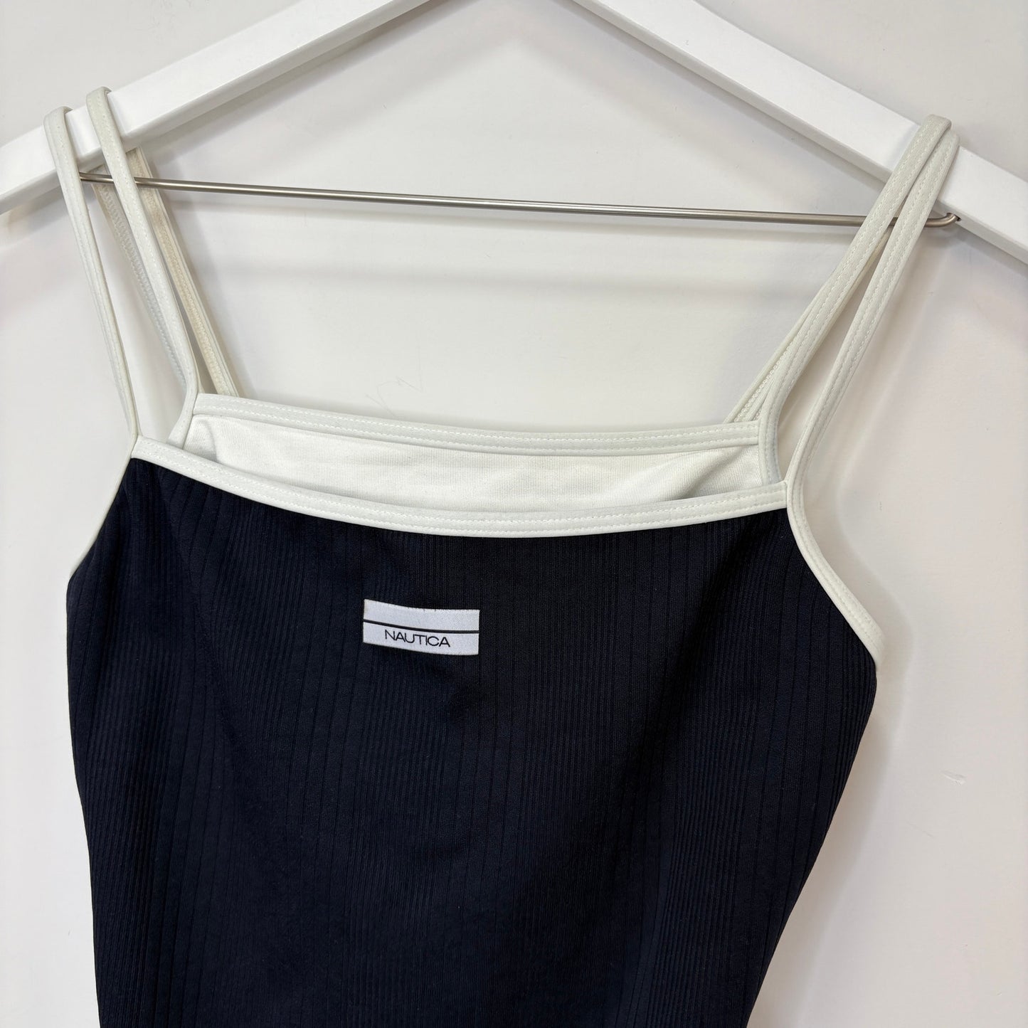American Vintage 90's Nautica Navy Blue One Piece Bathing Suit - Women's Size 10