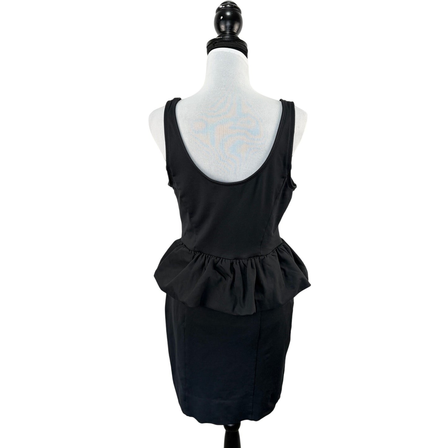 Marc by Marc Jacobs Short Black Peplum Sleeveless Sheath Dress - Women's Size M