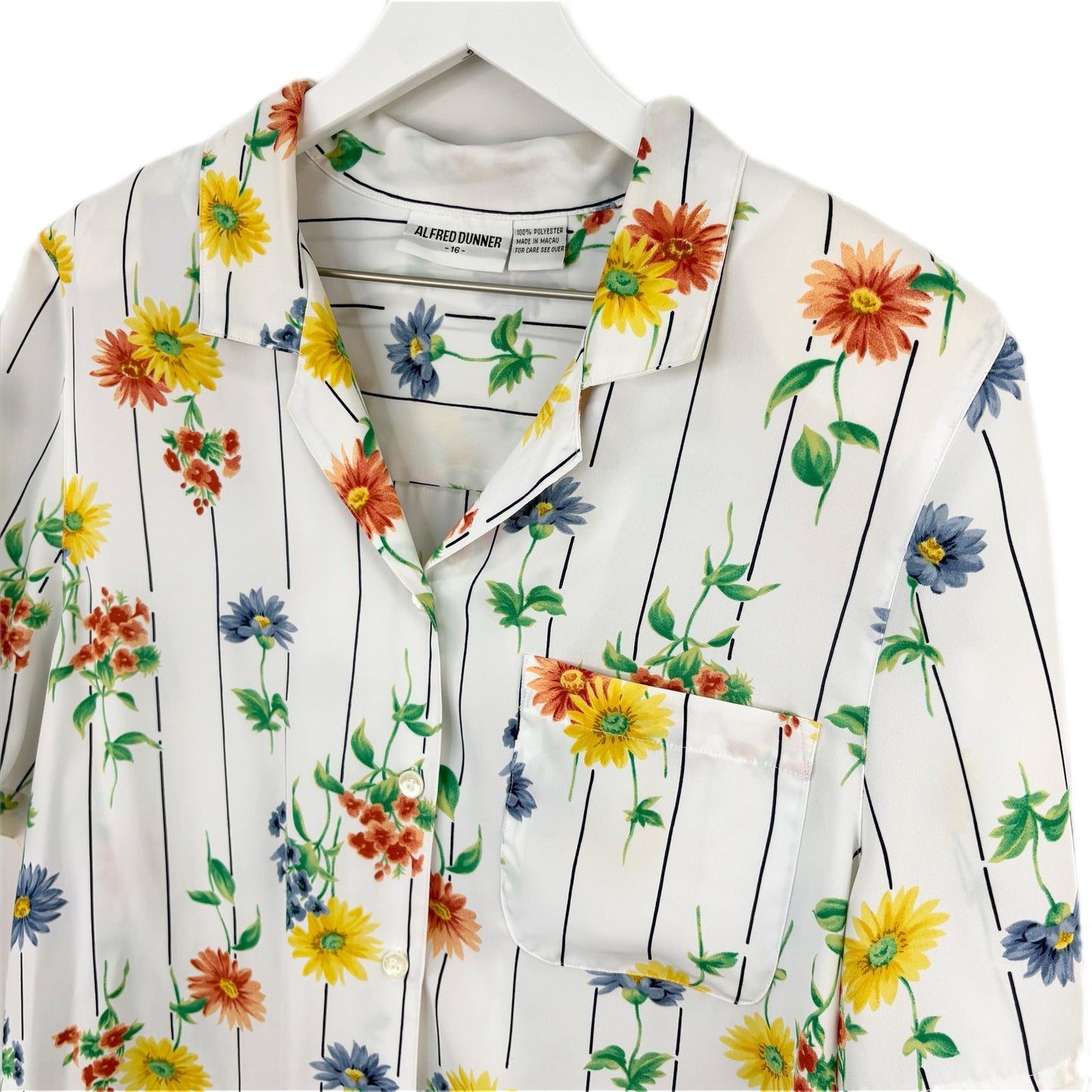 Vintage Floral Button Up Granny Shirt - Women's Size 16
