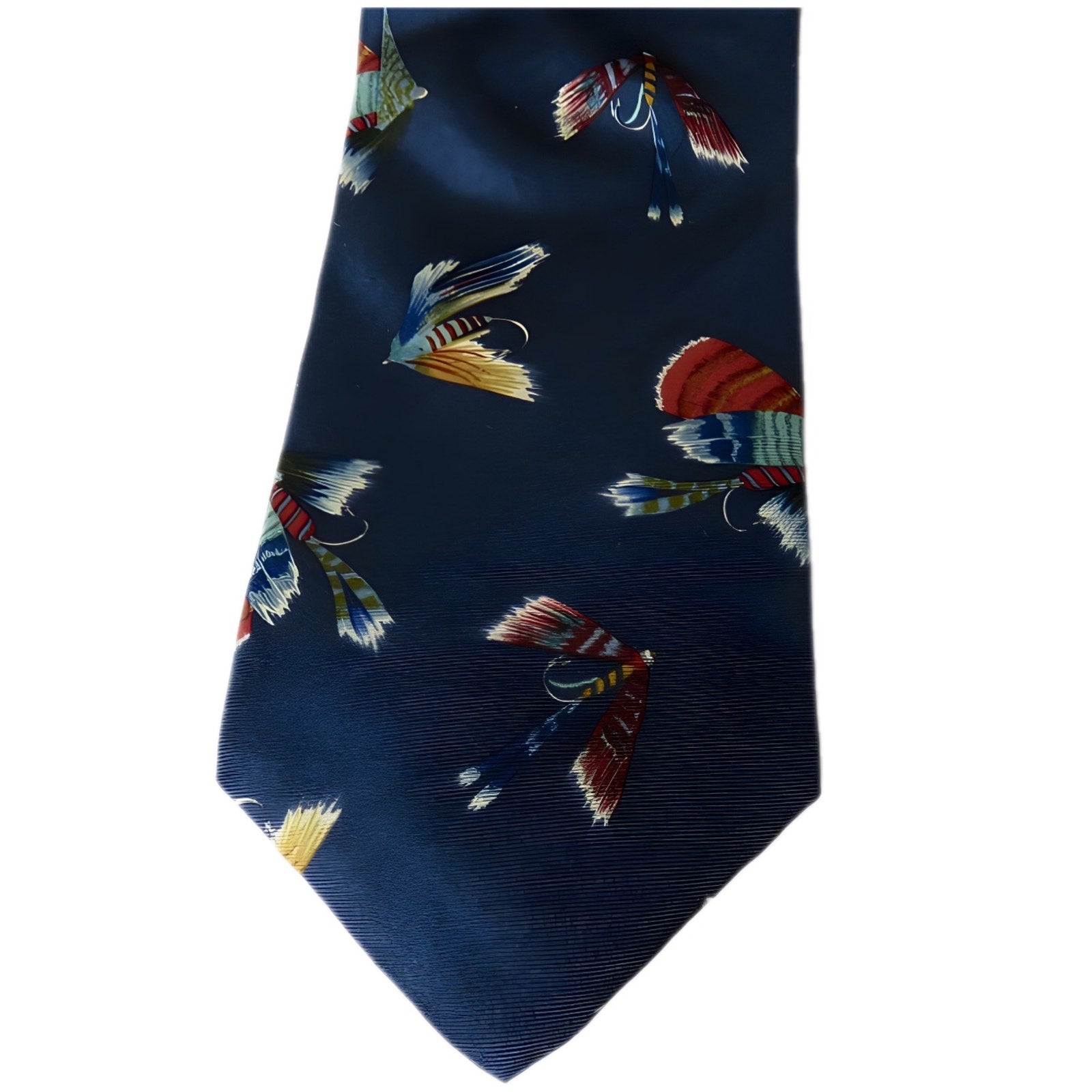 Lands' End Fishing Lures Handsewn Silk Men's Tie