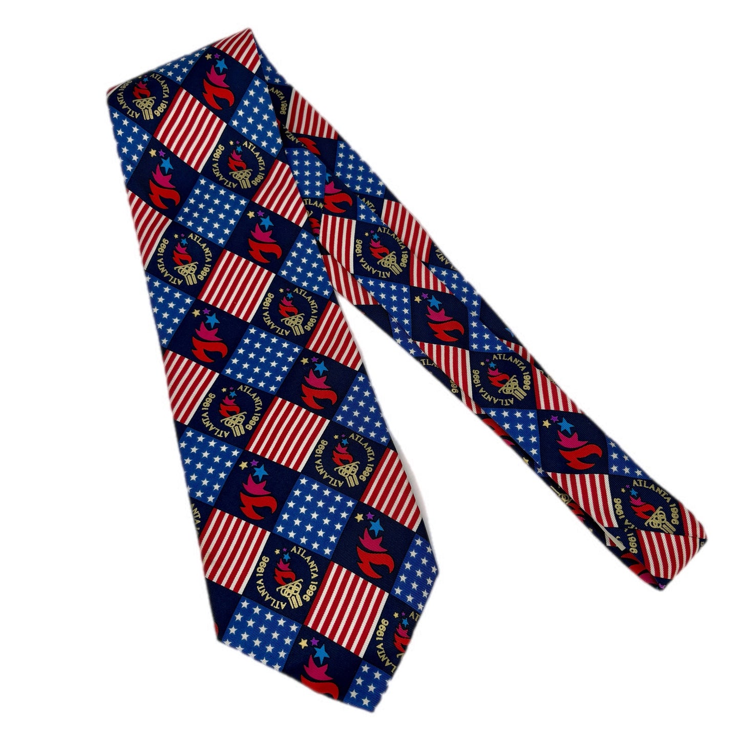 American Vintage Silk 1996 Atlanta Olympic Games Men's Tie NWT