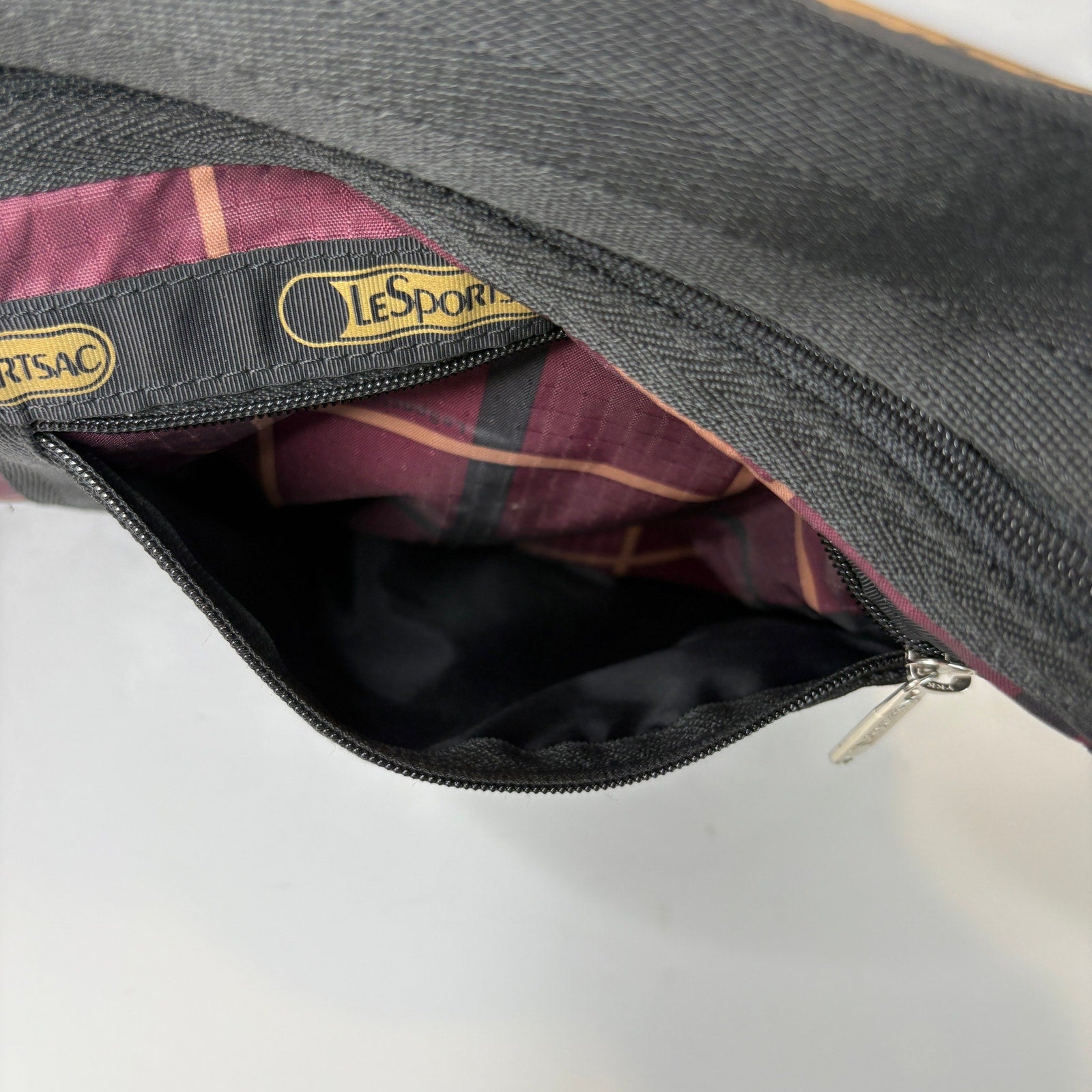 LeSportsac Burgundy Plaid Crossbody Everyday Bag