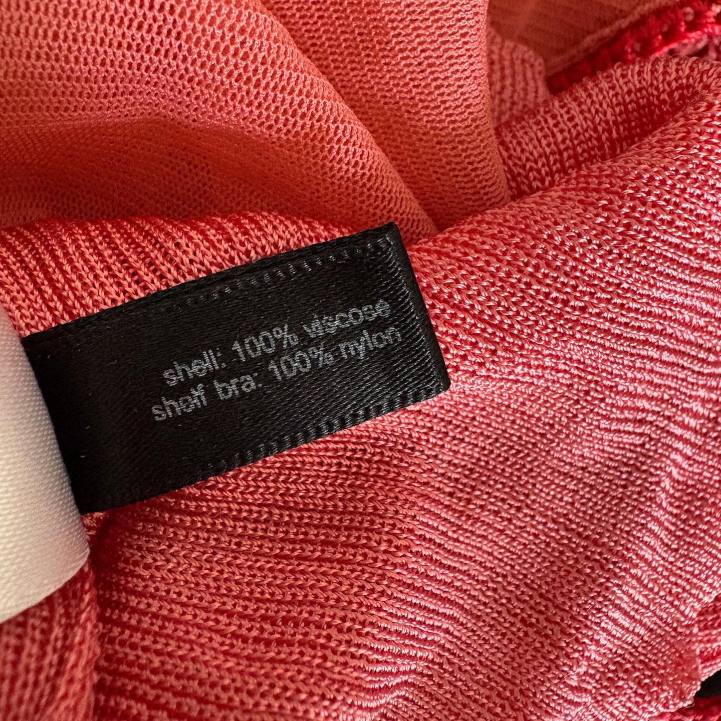 Y2K Knit Coral Going Out Top - Women's Size M