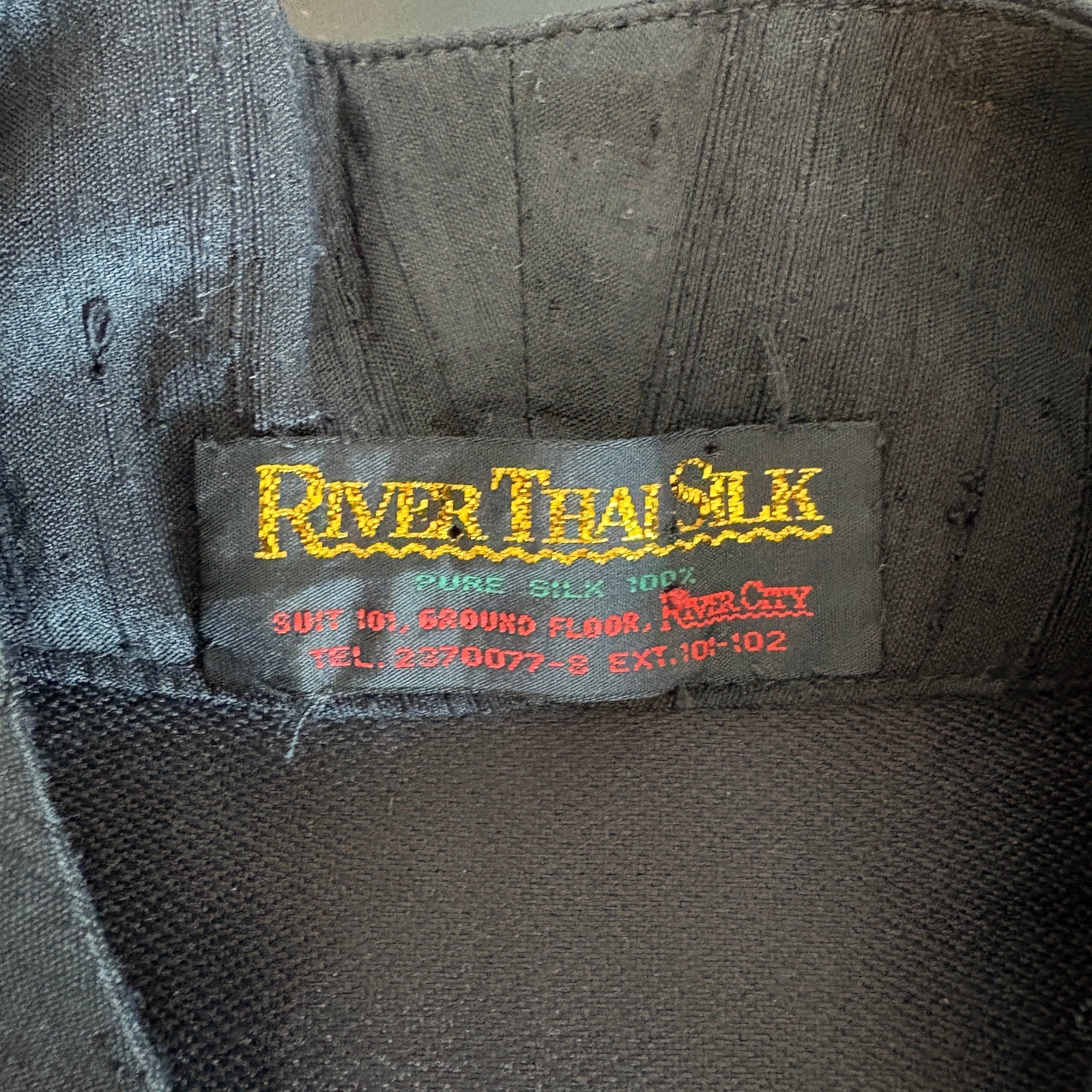 River Thai Silk Red Animal Floral Print Jacket - Women's Size M