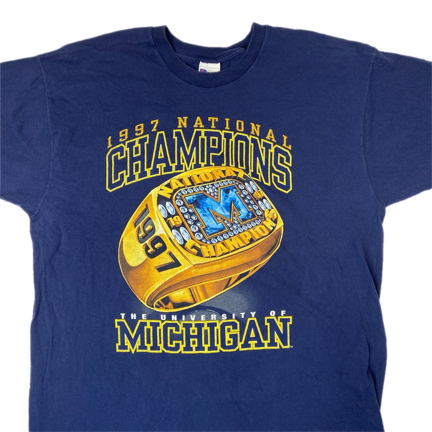 American Vintage Pro Player U of M '97 Nat Champions Ring T Shirt - Men's XXL
