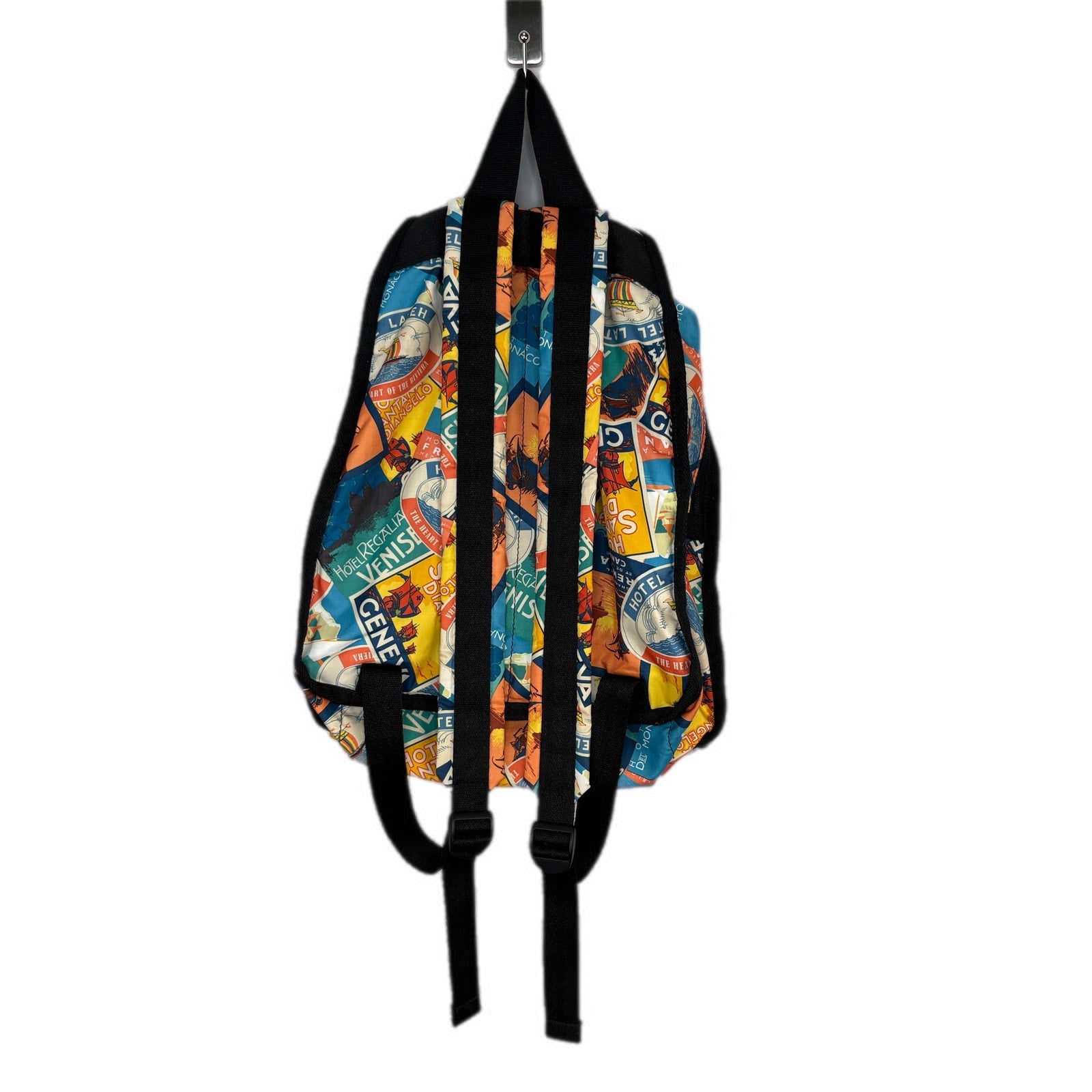 LeSportsac Rare Travel Hotel Postcards Backpack